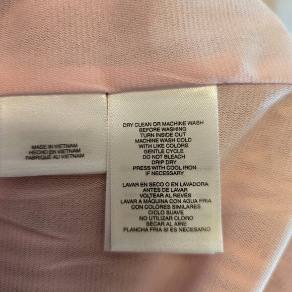 KASPER WOMENS SLEEVELESS TOP PETITE LARGE PINK BLACK PRINT SHIMMER TEXTURED KNIT - Picture 7 of 9